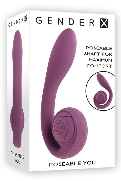 Wibrator Ze Stymulatorem Łechtaczki Poseable You Gender X