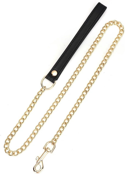 Obróżka Ze Smyczą Dark Secret Curved Collar Liebe Seele