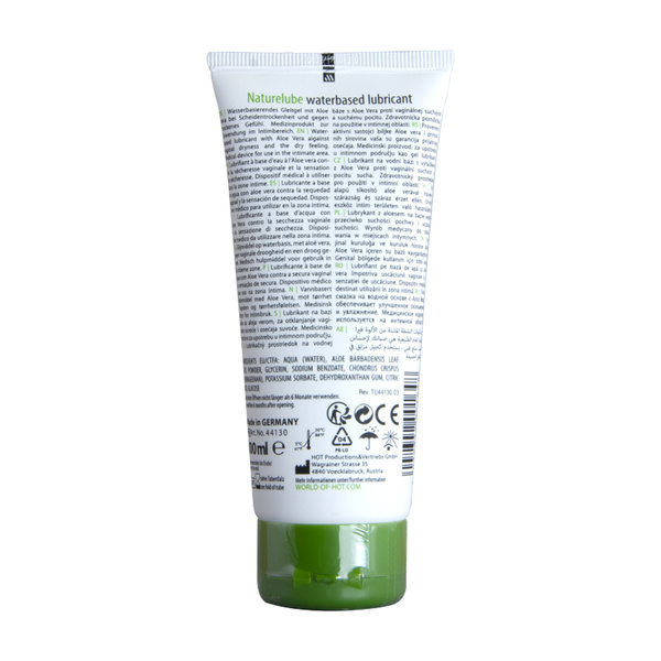 Nature Lube waterbased Aloe Vera 100ml Hot