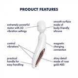 Wibrator różdżka Wand-erland White/Rosegold Satisfyer