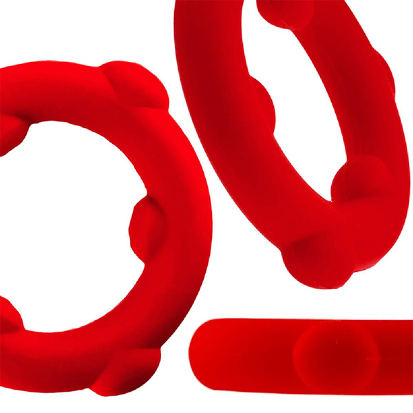  [SIL] SPINNER Cockring Red Oxballs