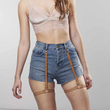 Maze Shorts Garters Brown Bijoux Indiscrets