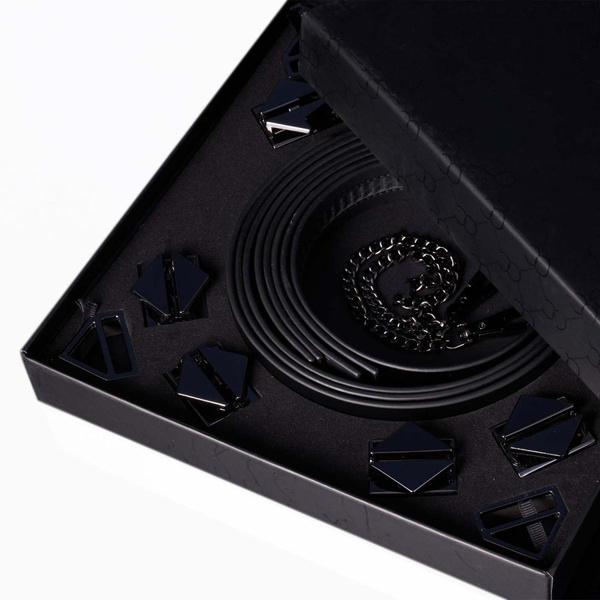 LOCKINK 8-Bondage-Straps Restraint Set Black