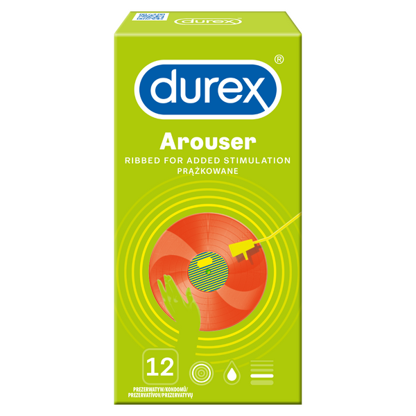 Prezerwatywy Lateksowe Z Prążkami Arouser 12 Szt. Durex