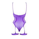 Body Open-Cup Strappy Teddy Purple OS Le Desir 