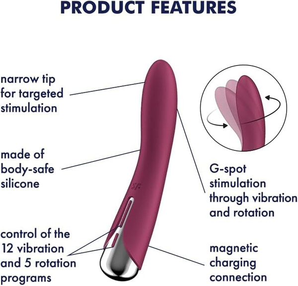 G-spot vibrator Spinning Vibe 1 Red Satisfyer