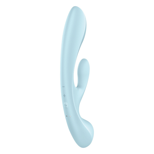Rabbit Vibrator Triple Oh Light Blue Satisfyer