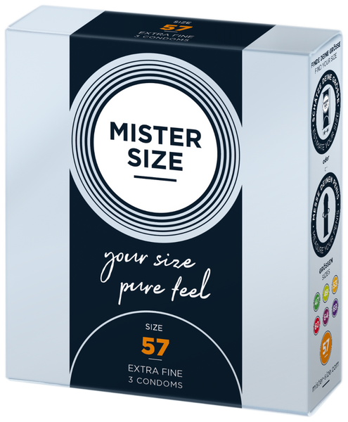 Condoms 57 Mm 3 Pieces Mister.Size