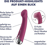 Wibrator do punktu G Spinning G-Spot 1 Red Satisfyer