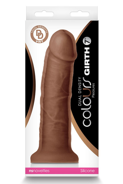 Dildo NS Novelties Dual Density Girth Brown