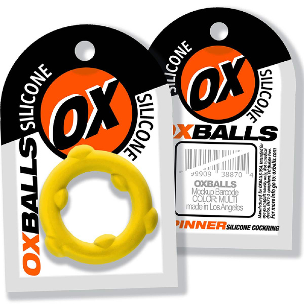  [SIL] SPINNER Cockring Yellow Oxballs