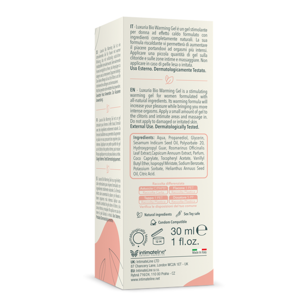 IntimateLine Luxuria BIO Warming gel 30 ml