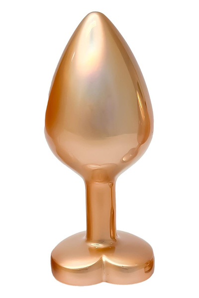 DREAMTOYS GLEAMING LOVE PEARL GOLD PLUG MEDIUM