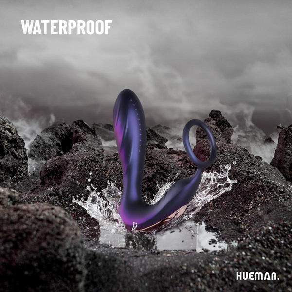 Stymulator Prostaty Black Hole Anal Vibrator With Cockring Hueman