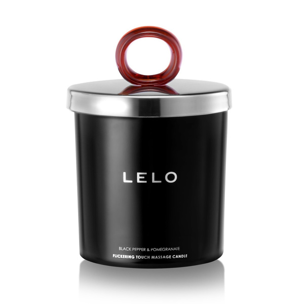 Świeczka Do Masażu O Zapachu Czarnego Pieprzu I Granatu Flickering Touch Massage Candle Black Pepper & Pomegranate 150G Lelo