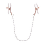 S&M Peaches ‘N Creame Pearl Nipple Clamps Cream Sportsheets