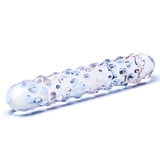 Szklane Dildo Z Kolorowymi Wypustkami Purple Rose Nubby S Dildo Glas