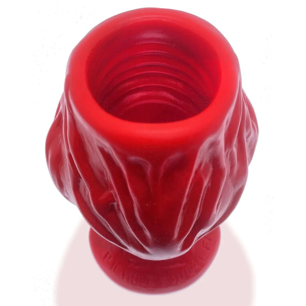 Pighole Squeal FF Veiny Hollow Plug Red Oxballs
