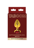 Taboom Butt Plug With Diamond Jewel Gold M