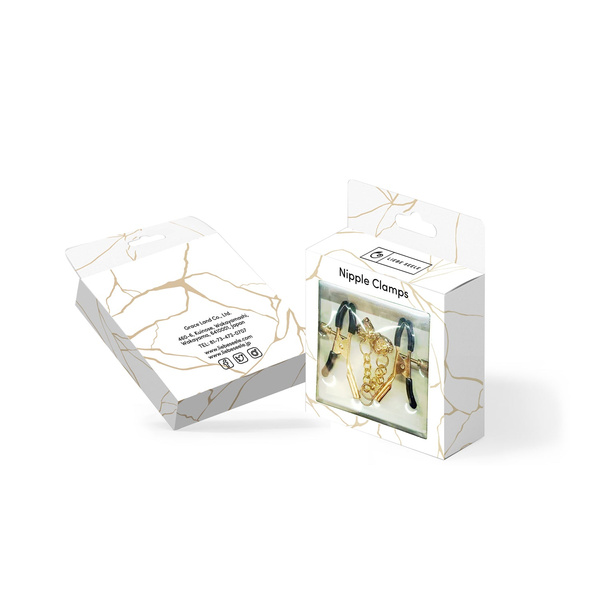 Klamerki Na Sutki Gold Hollow Heart Nipple Clamps Liebe Seele