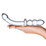 Dwustronne Szklane Dildo Ribbed G-Spot S Dildo Glas