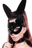 Maska królika Bunny Mask Black Kinky Diva