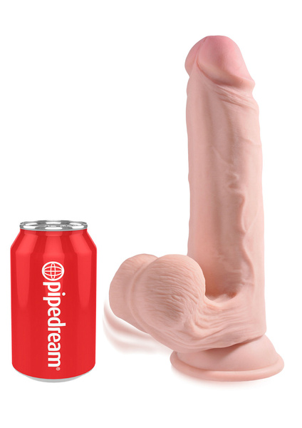 Dildo Z Przyssawką 3D Cock Swinging Balls 9 Inch King Cock