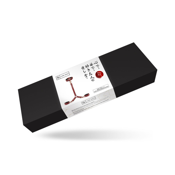 Uprząż Wine Red Collar And Wrist Restraint Harness Liebe Seele