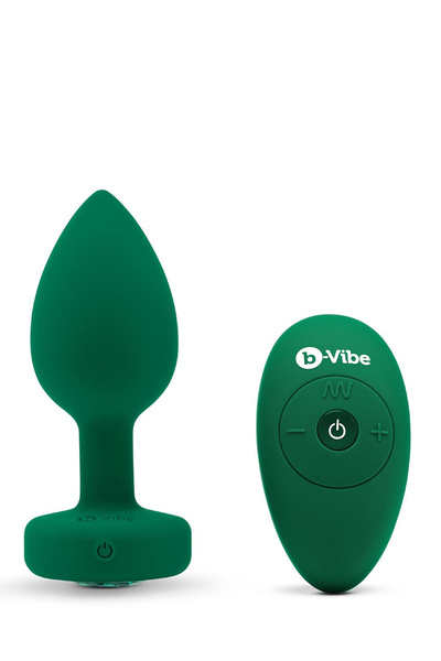 Vibrating Jewel Plug M/L Emerald Green b-Vibe