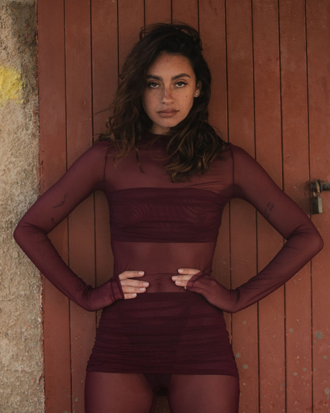 Ambra Jumpsuit Burgundy M/L Promees