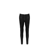 Legginsy F274 Snake Wetlook Leggings With Zipper S Noir Handmade
