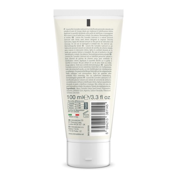 IntimateLine Luxuria BIO Cannabis Lubricant 100 ml