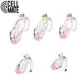 Pas cnoty Guardian Chastity Cage Clear Size 4 CELLMATE