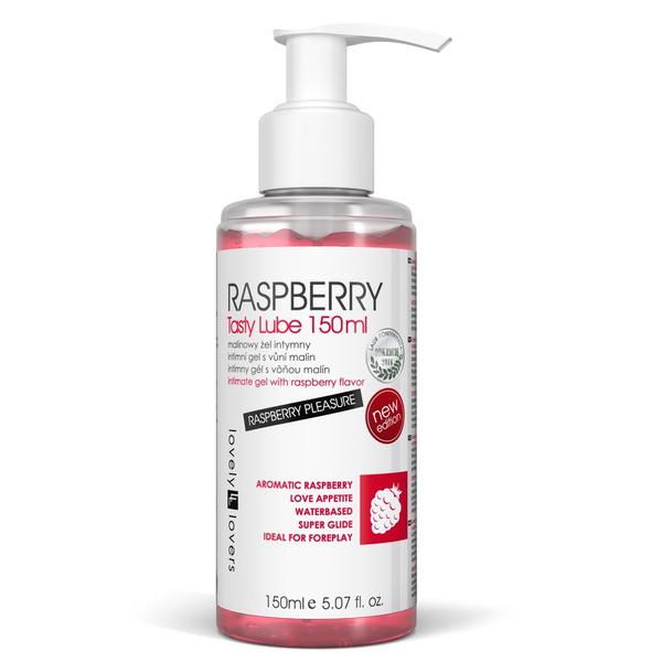 Raspberry Tasty Lube Lubrykant Jadalny 150 Ml Lovely Lovers