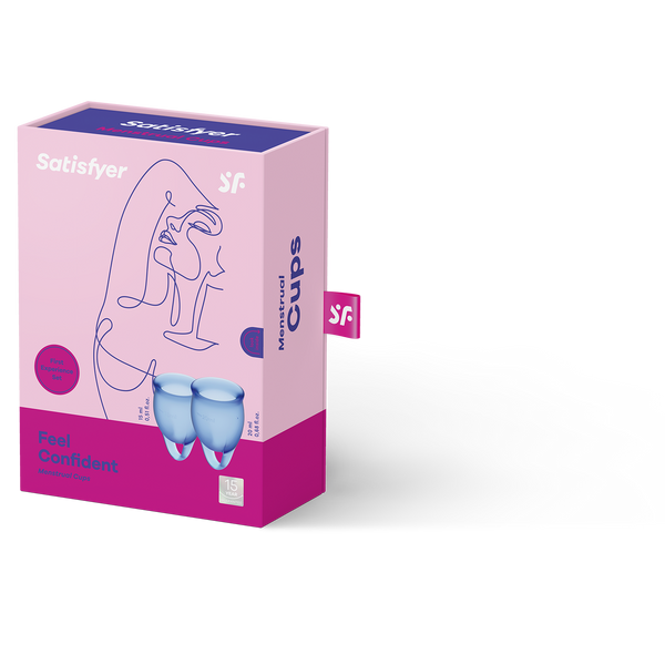 Kubeczki Menstruacyjne Feel Confident Menstrual Cup Set Satisfyer