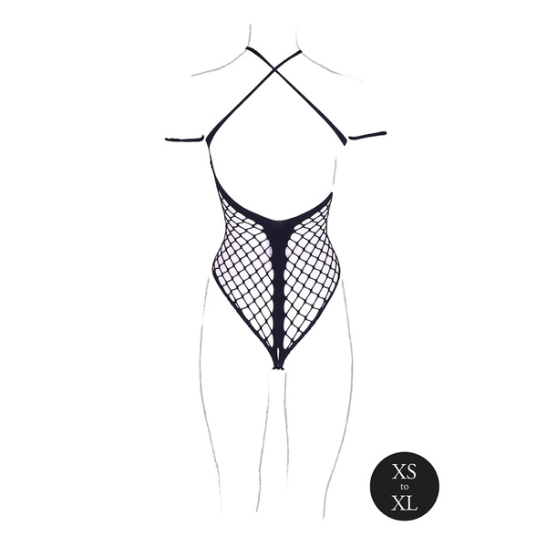 Body Leda XIII With Crossed Neckline Black OS Le Désir