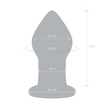 Glas - Amethyst Rain Glass Butt Plug