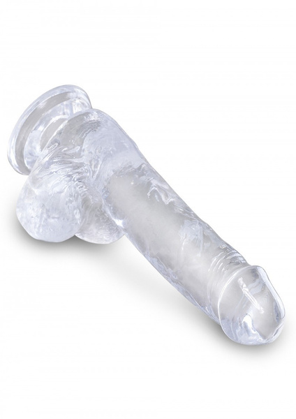 6 Inch Cock With Balls Transparant King Cock