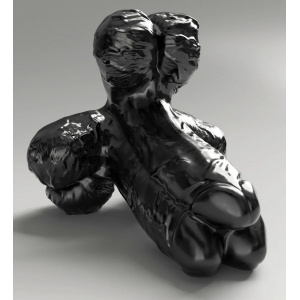 Dildo Steroid ABS19 Gape, Set and Match 23x13 cm All Black