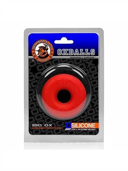 Pierścień erekcyjny BIG OX Cockring Red Ice Oxballs