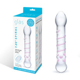 Szklane Dildo Ze Spiralnym I Punktowym Wybrzuszeniem Spiral Staircase Full S Dildo Glas