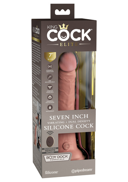 7 Inch Dual Density Vibe Cock Light