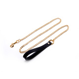 Gold Leash with Leather Handle Upko Leash UPKO