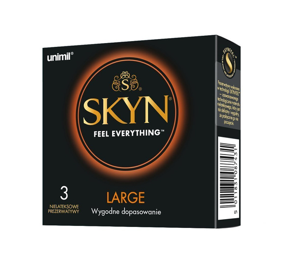 Skyn Large Prezerwatywy Nielateksowe 3 Szt. Unimil