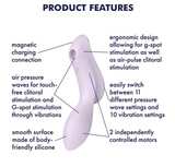 Multifunction Vibrator Curvy Trinity 2 Violet Satisfyer