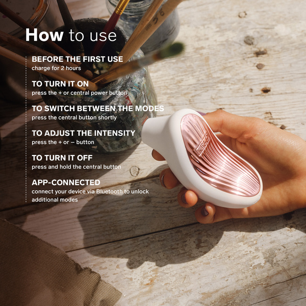 Stymulator łechtaczki sterowany aplikacją Sona 3 Cream LELO 