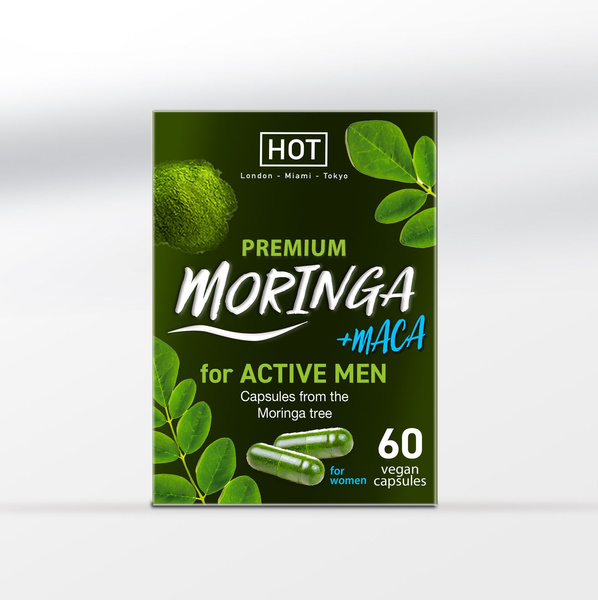 Suplement dla mężczyzn Premium Moringa Active Men Caps 60 Stk. Hot 