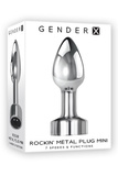 Korek Analny Rockin Metal Plug Mini Gender X