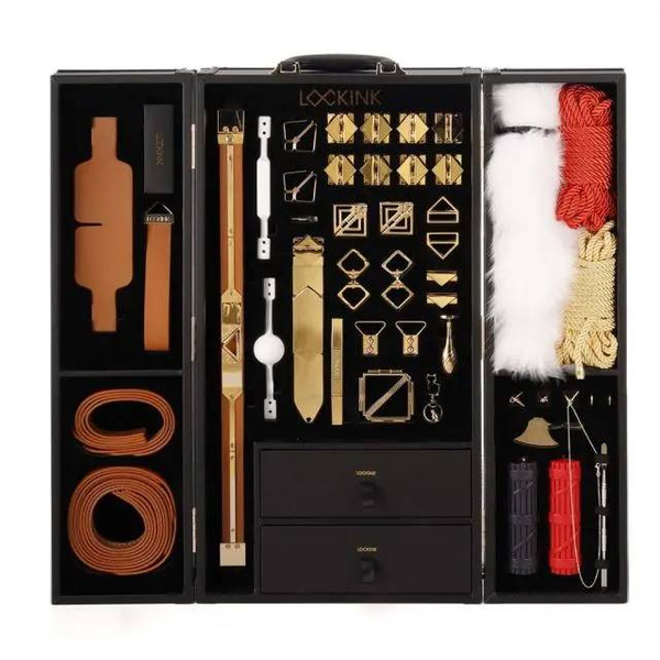 LOCKINK All-in-1 BDSM Play Kit Brown