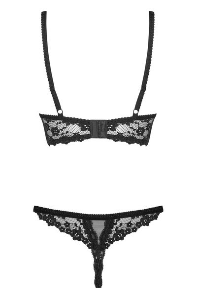 Letica 2-Piece Open Black Set S/M Obsessive